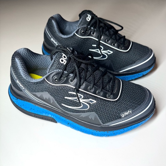 Gravity Defyer Men's G-Defy Mighty Walk Athletic Shoes Black and Blue Size-10 - Picture 3 of 9
